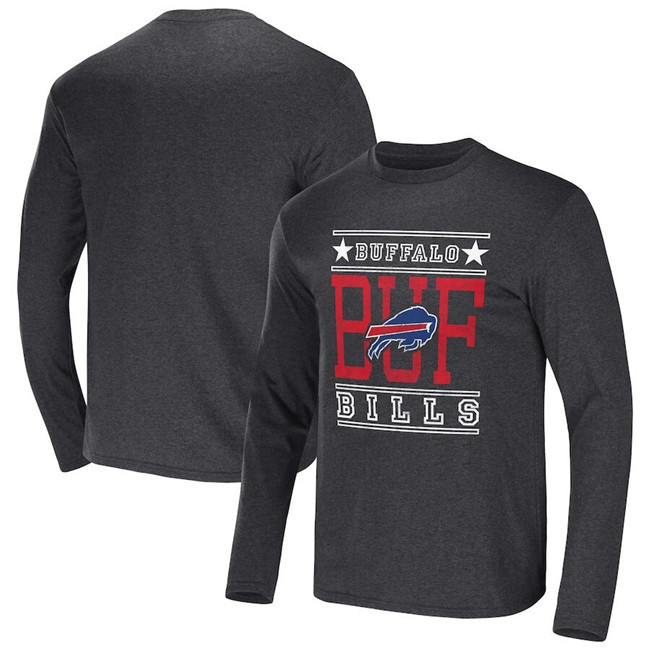 Men's Buffalo Bills Heathered Charcoal x Darius Rucker Collection Long Sleeve T-Shirt Men's Buffalo Bills Heathered Charcoal x Darius Rucker Collection Long Sleeve T-Shirt